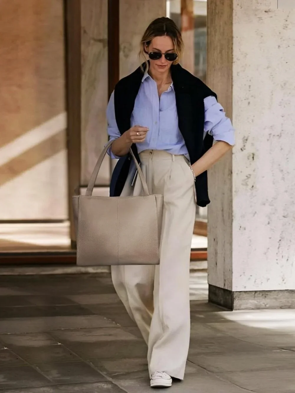 Genuine Leather Tote Bag for Women | Padded Laptop Compartment, Multi-Pockets